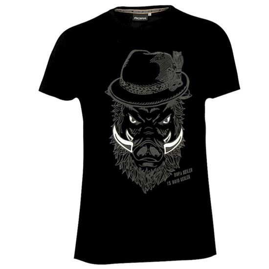 ROPA pánské tričko "Geiler Keiler Black" černé vel. XL