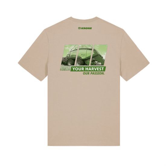 Béžové tričko unisex KRONE vel. XL